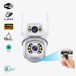 Външа PTZ WiFi Камера с Двоен Обектив и Нощно Виждане - 2x 3MP - Image 3