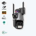 Външна WiFi камера с два обектива 2x 6MP 12 MP с изкуствен интелект