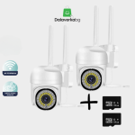 2бр Безжична камера 36 led с подарък 2бр SD карта 64gb