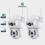 2бр Двойна водоустойчивеа камера 2x3 Wi-Fi ICSEE