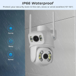 2бр Двойна водоустойчивеа камера 2x3 Wi-Fi ICSEE - Image 7