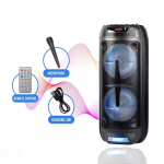 Караоке тонколона с Bluetooth KTS-1199 2×8“ и микрофон - Image 4