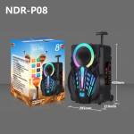 Караоке тонколона с Bluetooth NDR-P08 8“ и микрофон - Image 2
