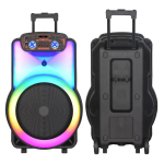 Караоке тонколона с Bluetooth и цветомузика BT-1518 15“ и два безжични микрофона - Image 3
