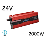 Инвертор на напрежение с дисплей UKC KC-2000D 24V – 220V 2000W