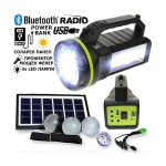 Комплект за къмпинг gdlite gd-2000a, соларна система, usb, gd-lite