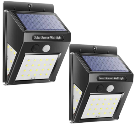 2бр Соларна led лампа 30 LED С датчик за движение