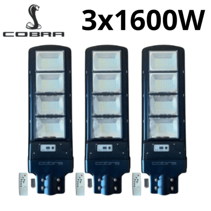 Соларна лампа cobra 1600w 3бр.