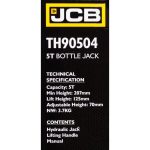 Хидравличен крик JCB ТH90504, тип бутилка, 5т - Image 5
