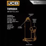 Хидравличен крик JCB ТH91004, тип бутилка, 10т - Image 6
