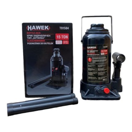 ХИДРАВЛИЧЕН КРИК HAWEK Т91504, ТИП БУТИЛКА, 15 Т