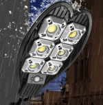 Соларна улична лампа Cob 1200w със стойка и дистанционно 3БР - Image 7
