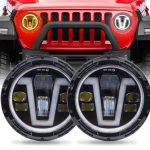 LED Фар 7 инча за вграждане на джип 12V
