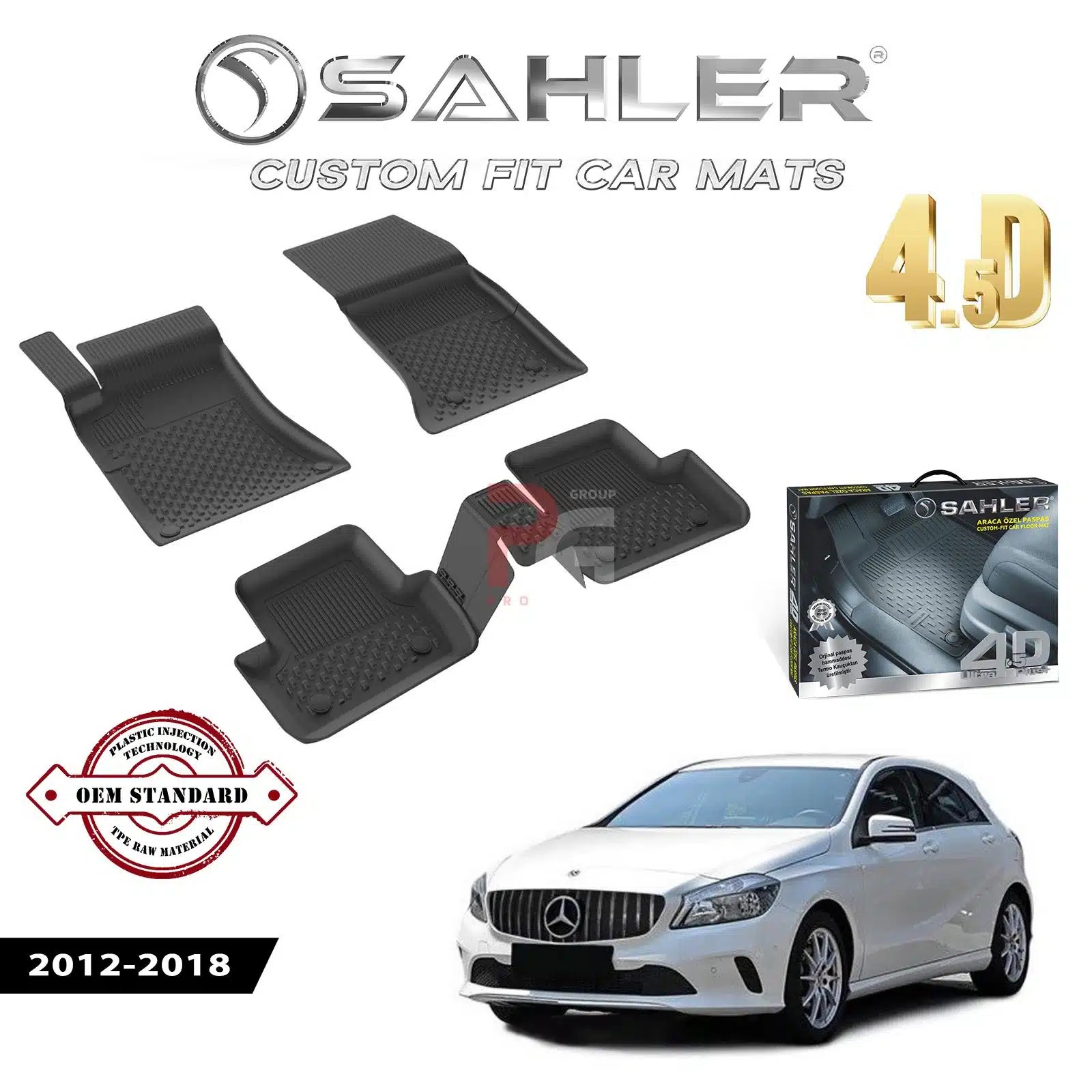 3ows00j8.png Гумени стелки за Mercedes W176 2012-2018 Sahler 4D - Image 1