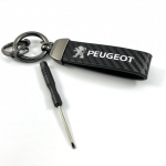 Луксозен кожен ключодържател Peugeot