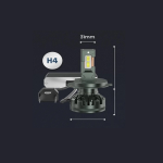 Диодни крушки T50W – H4 – 12V/24V 2бр к-т Т203 - Image 4