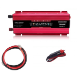 Инвертор на напрежение с дисплей UKC KC-2000D 12V - 220V 2000W - Image 2