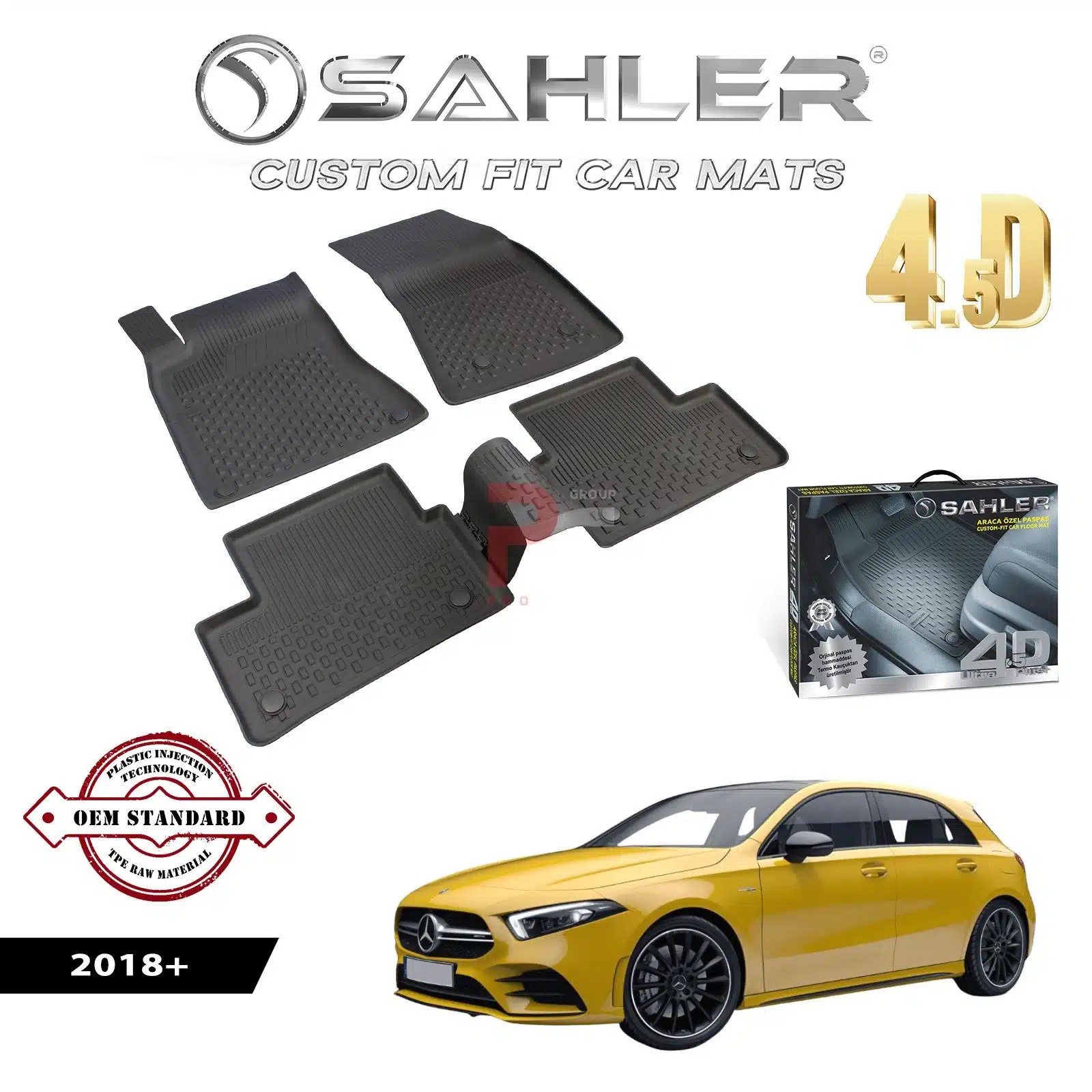 qcazlun6.png Гумени стелки за Mercedes W177 HB 2018+ Sahler 4D - Image 1
