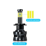 300W крушки за фар 8LED H7 6000K 12V 2бр к-т - Image 4
