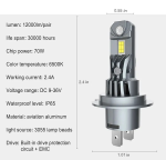 Диодни крушки H7 140W с вграден вентилатор 2бр к-т - Image 4