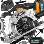 Акумулаторен ръчен циркуляр JCB  18CS-2XB-E , 18 V, 165 мм, с батерия и зарядно