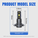 LED крушки H7 MEGALODON 140W CANBUS БЕЗ ГРЕШКИ 15000LM - Image 3