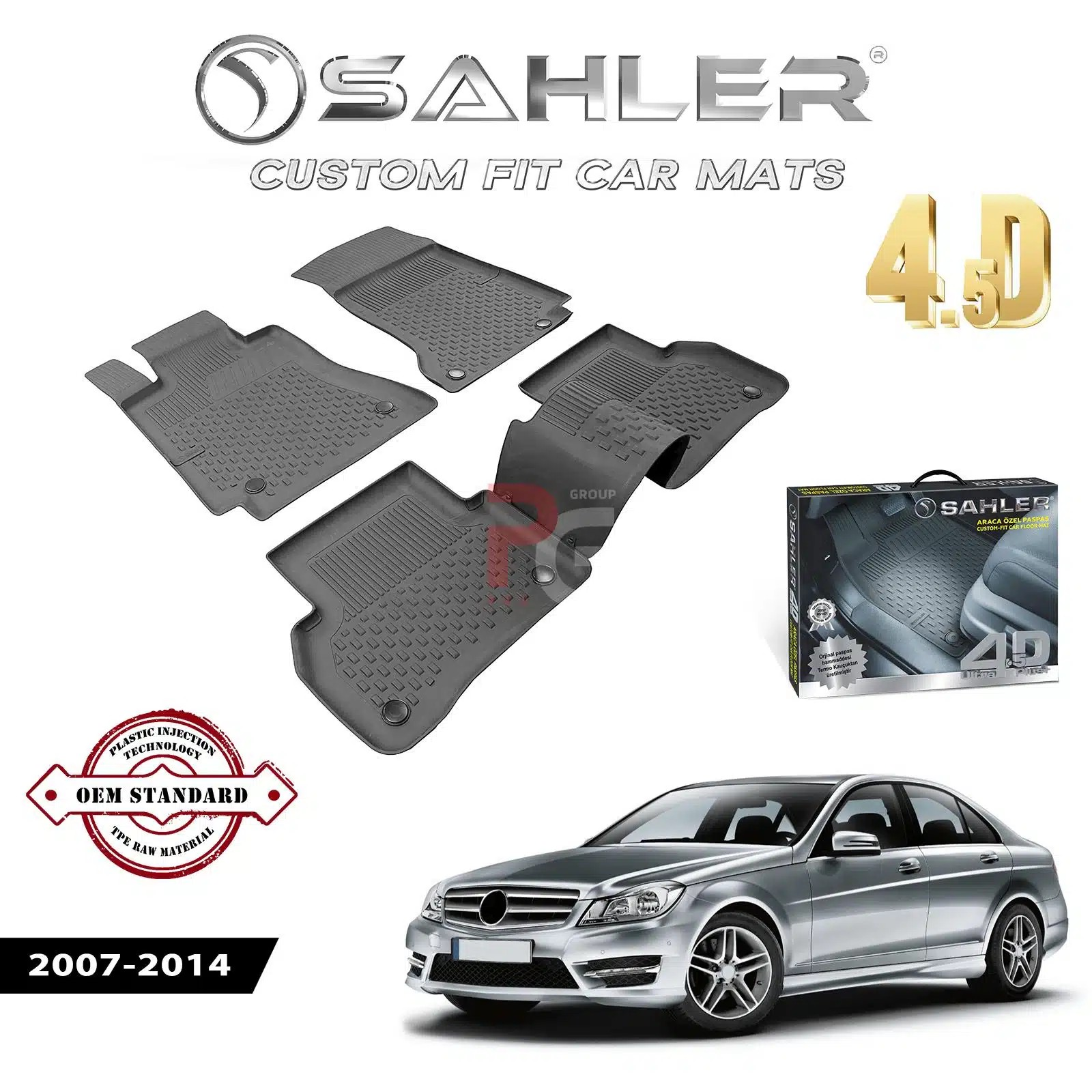 z531pc8c.png Гумени стелки за Mercedes W204 2007-2014 Sahler 4D - Image 1