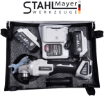 Акумулаторен Ъглошлайф 36V 8,0AH STAHLMAYER 125мм Безчетков Шлайф+Подарък 5бр диск за метал 125мм - Image 3