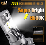 200W LED Диодни крушки  E4S H7 H18 +300% Светлина Крушки за Директен Монтаж 15000lm - Image 7