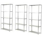 Пакет 3бр - Стелаж 170x75x30см, 5х100кг