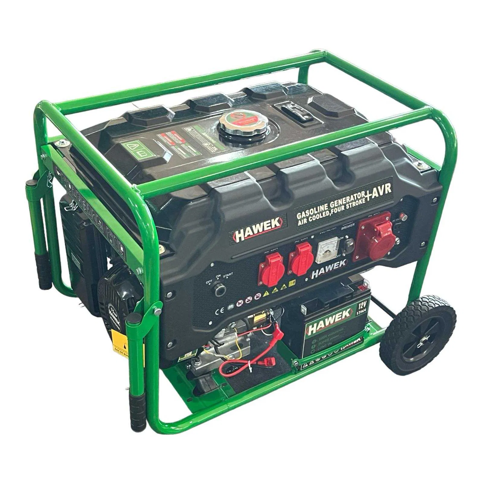image-1-2.webp Бензинов монофазен генератор HAWEK Pro HK6500 , 420cc , 25 л, 6,5 kW - Image 1