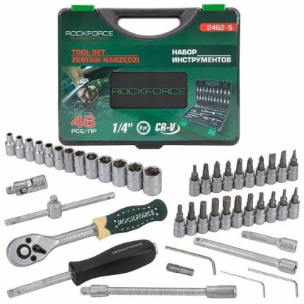 Гедоре 1/4″ 46 части RockForce RF-2462-5