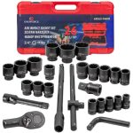 Ударно гедоре комплект EVERFORCE  26 части  12-стенен (3/4"-1", 17-65 mm)