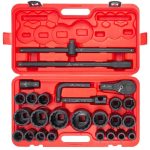 Ударно гедоре комплект EVERFORCE  26 части  12-стенен (3/4"-1", 17-65 mm) - Image 3