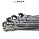 Удължени подвижни  ключове звезди с тресчотка 8-19мм , HAWEK - Image 2