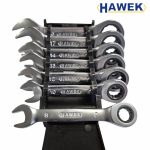 Комплект къси тресчотни ключове HAWEK ,8-19 мм, 7 части - Image 2