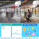 Външна WiFi камера с два обектива 2x 6MP 12MP с изкуствен интелект +SD 64 GB - Image 3