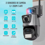 Външна WiFi камера с два обектива 2x 6MP 12MP с изкуствен интелект +SD 64 GB - Image 4