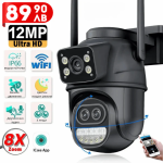 Тройна Външна WI-FI камера с 3 обектива, 12MP, 8х ZOOM, 6K