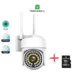 Безжична камера ICSEE 36 led с подарък SD карта 128gb