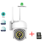безжична камера ICSEE 36 led с подарък SD карта 64gb