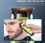 VGR 880T Professional Hair Trimmer (Green) - Image 2