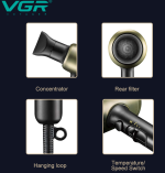 Професионален сешоар VGR V-453 2200w - Image 5