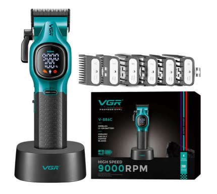 Професионална машинка за подстригване VGR V-886C GREEN