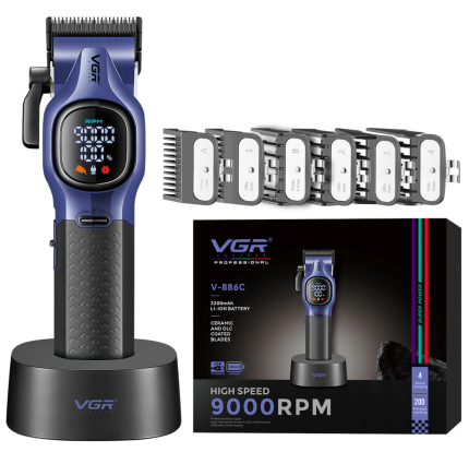 Професионална машинка за подстригване VGR V-886C Purple