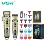 VGR V-643 – Професионален комплект за подстригване 2 в 1 с 16 приставки
