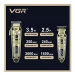 VGR V-643 – Професионален комплект за подстригване 2 в 1 с 16 приставки - Image 5
