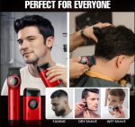 Професионален комплект за бръснене VGR V-977 & V-377 RED EDITION - Image 2